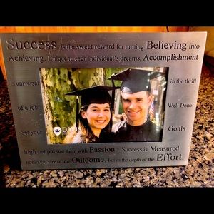 6x4 metal Graduation picture frame